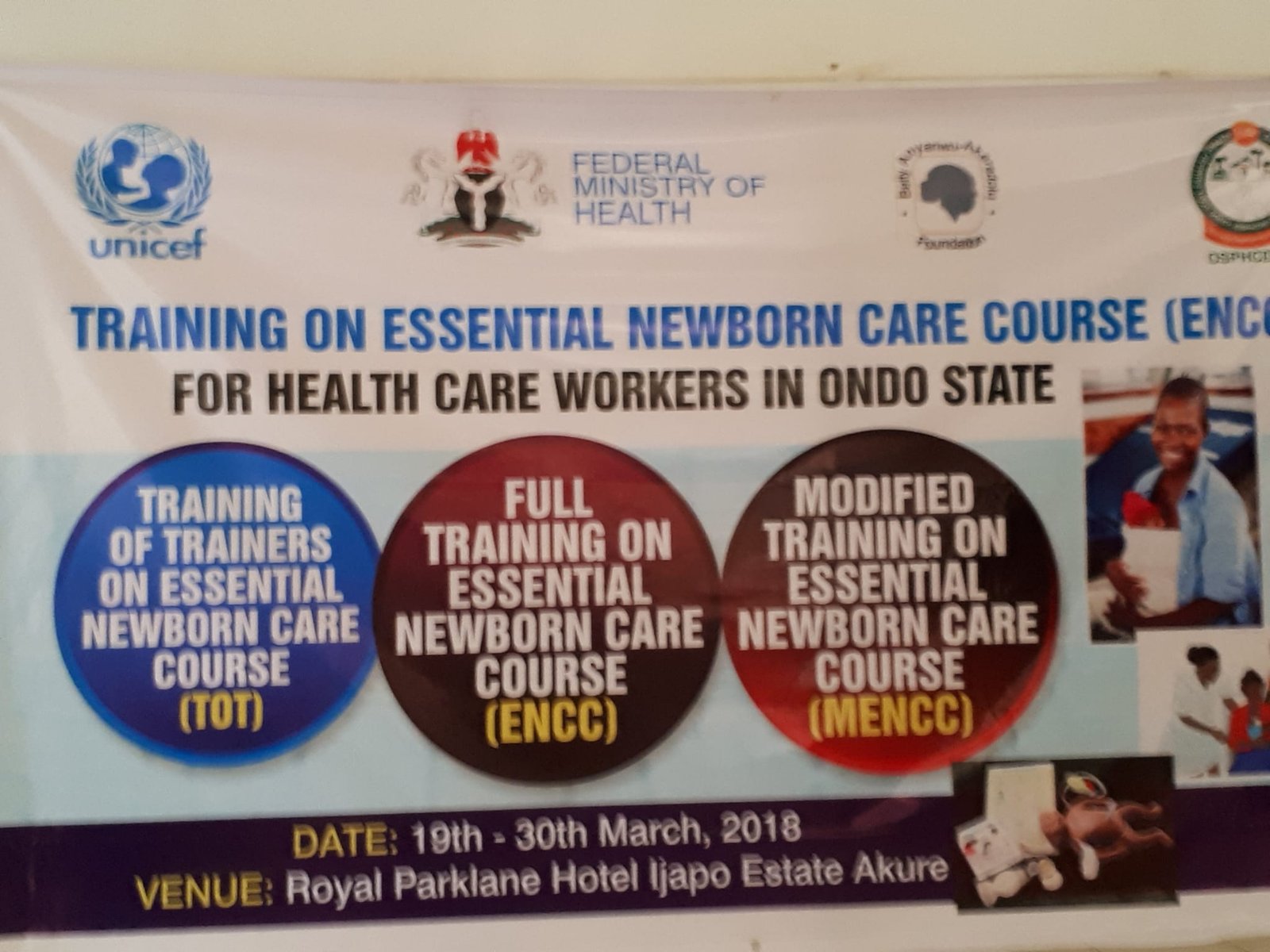 Newborn training session
